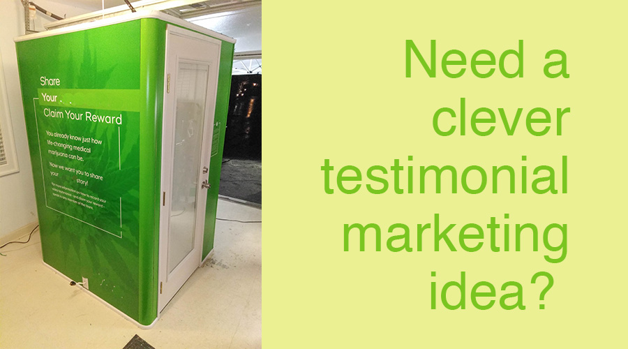Marketing Idea for Testimonials - A Video Booth!